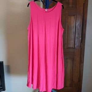 Old Navy 3x Jersey Tank Dress Hot Pink